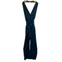 【中古】ザラウーマン ZARA WOMAN タグ付き オールインワン ベロア バックオープン ベルト付き グリーン S レディース 【ベクトル 古着】 2504...