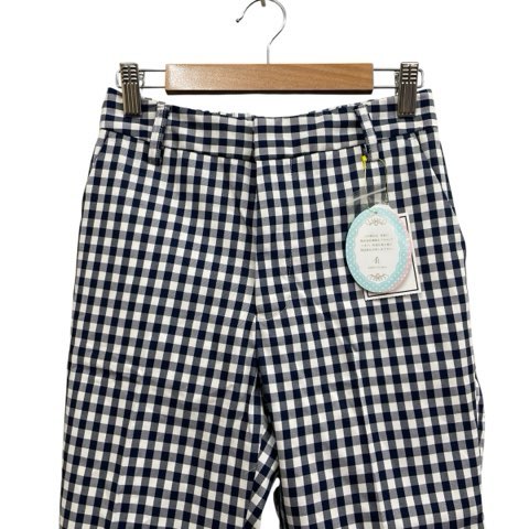 【中古】ロペピクニック ROPE Picnic タグ付き ギンガムチェックパンツ イージー 裾スリット ネイビー ホワイト サイズ36 S相当 レディース 【ベクトル 古着】 250902 auc-vector-20479500 ブランド古着の買取販売ベクトル サンプル画像2