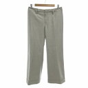 【中古】ダブルビー wb 美品 スラックス パンツ ワイドストレート シルク混 センタープレス 40 M グレー /FT ■GY35 レディース 【ベクトル 古...