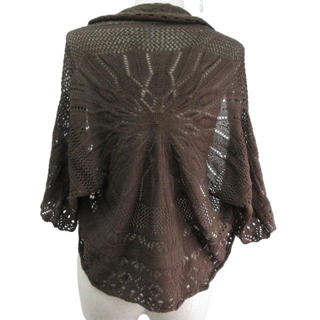 【中古】アバハウス ドゥヴィネット abahouse devinette ボレロ かぎあみ ブラウン 0422 レディース 【ベクトル 古着】 240422