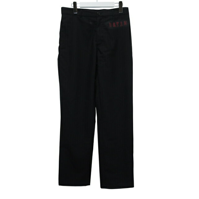 【中古】MASU パンツ ロング ウール ストライプ 46 Mサイズ相当 ブラック k1912 0429 メンズ 【ベクトル 古着】 250429