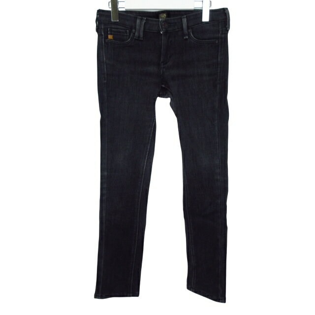 【中古】サムシング something NEOJEA EDWIN SW266 美品 デニムパンツ Gパン スキニー ウール混 ストレッチ 28インチ Sサイズ相当 ブラック ?36091 0222 レディース 【ベクトル 古着】 260222