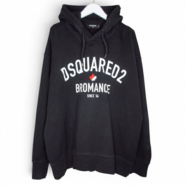Rakuten - 【中古】ディースクエアード DSQUARED2 ロゴスウェット プルオーバー フーディー パーカー オーバーサイズ 裏起毛 ブラック M E02250426220 メンズ 【ベクトル 古着】 260428