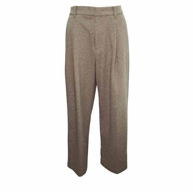 【中古】ユニクロ UNIQLO コントワーデコトニエ ブラッシュドジャージータックワイドパンツ ロング Mサイズ ベージュ k40511 0502 レディース 【ベクトル 古着】 260502