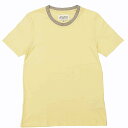 【中古】マルタンマルジェラ 10 Martin Margiela 10 17SS PACK リンガーTシャツ カットソー 半袖 イタリア製 S30GC0596 ライトイエロー XS 0331 メンズ 【ベクトル 古着】 240409