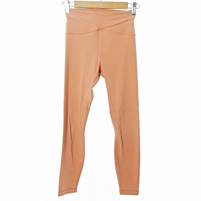 【中古】ルルレモン lululemon レギンス レギパン ストレッチパンツ ヨガ ピラティス ウエア ピンク 1028 レディース 【ベクトル 古着】 241028