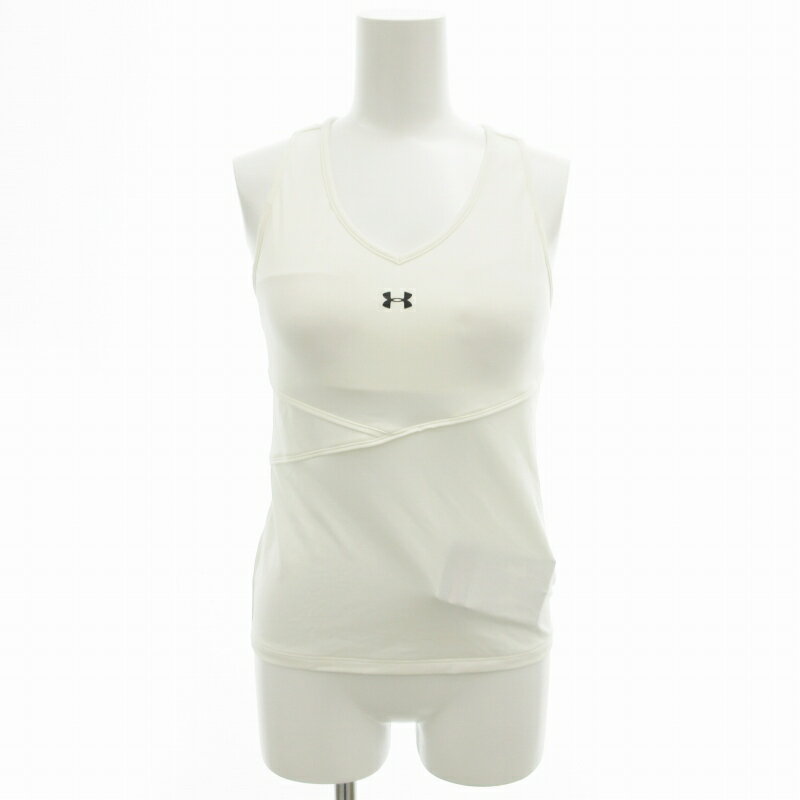 【中古】未使用品 アンダーアーマー UNDER ARMOUR タグ付き スポーツウエア タンクトップ トレーニング M 白 ホワイト /HD 1109 レディース 【ベクトル 古着】 241111