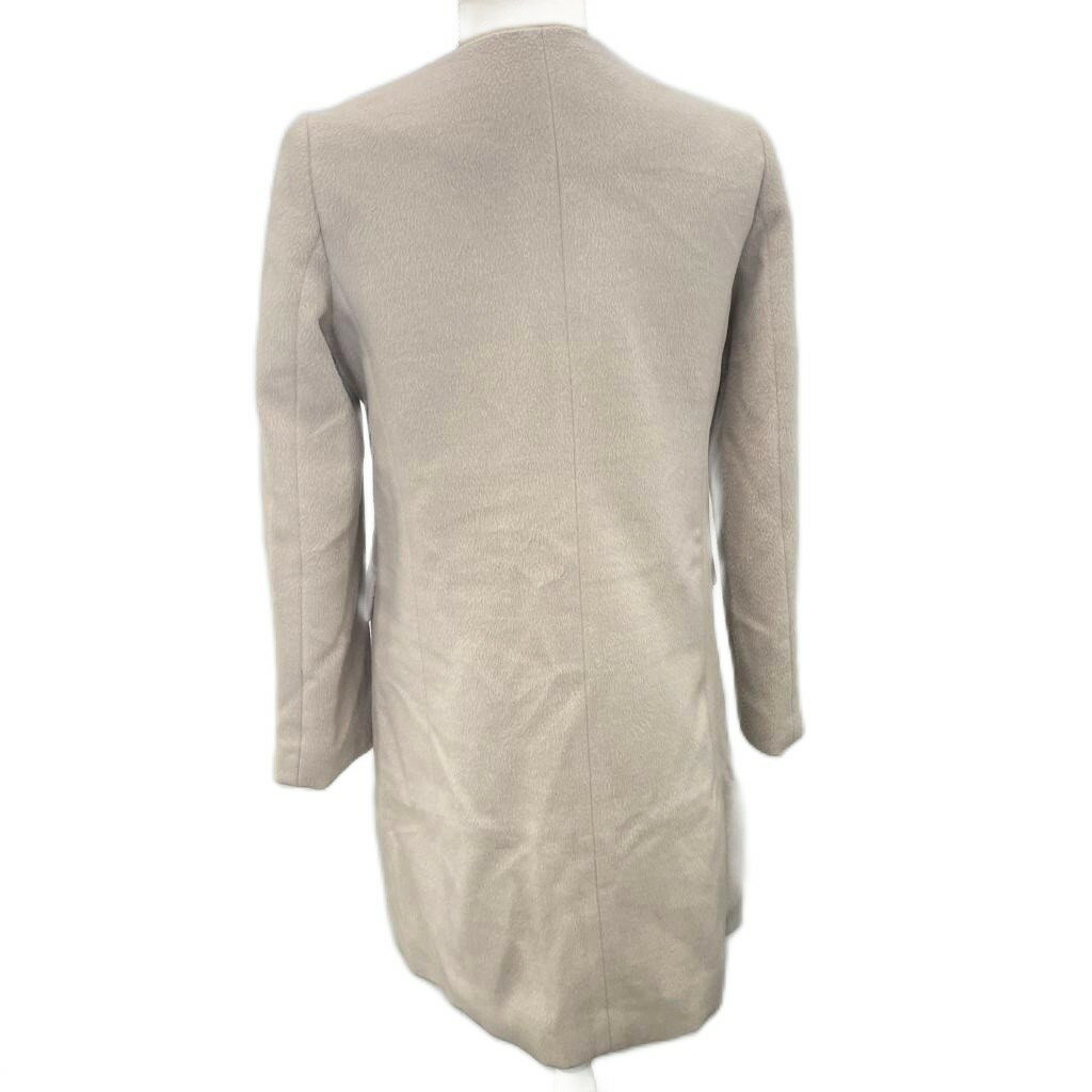 【中古】ロペピクニック ROPE Picnic ノーカラージップコート ジップアップ 36 S グレーベージュ GD0-58110-B ■YHS3 【ベクトル 古着】 250906