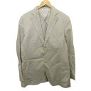 【中古】アクアスキュータム AQUASCUTUM テーラードジャケット ブレザー シングル 2B 麻 リネン L ベージュ A9469935-91 ■YHS4 メンズ 【ベクトル 古着】 250922