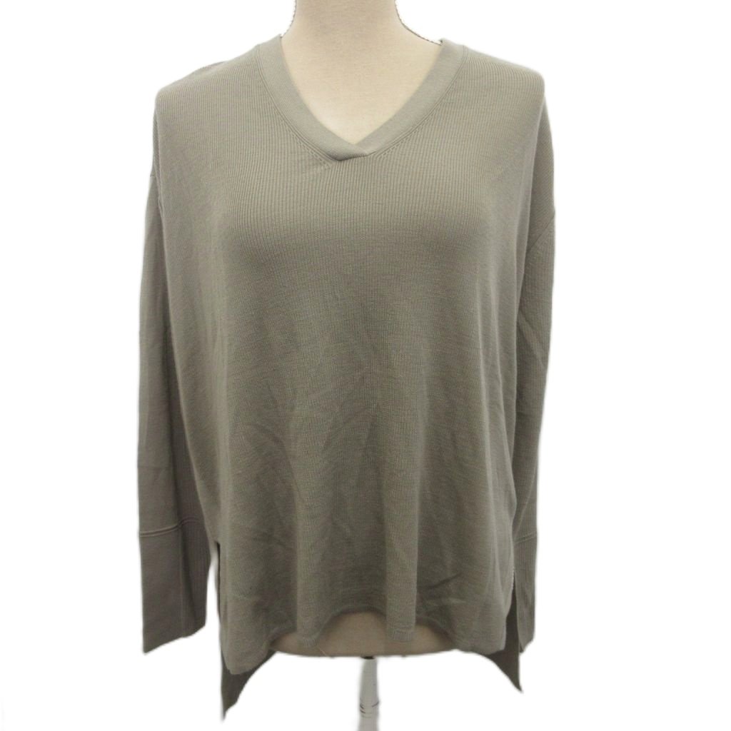 【中古】セオリーリュクス theory luxe ニット セーター 長袖 Vネック 毛 38 M グレー 03-2301722-026-..