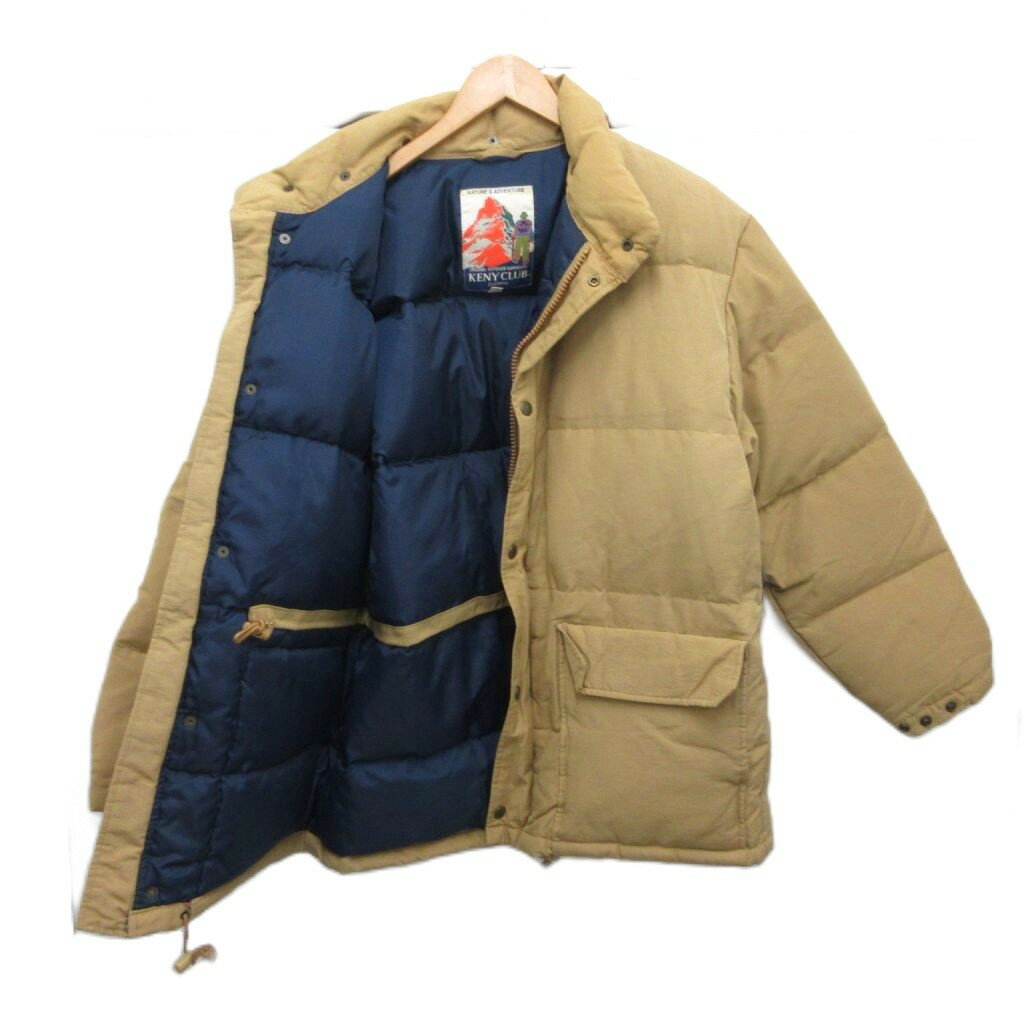 【中古】ケニークラブ KENY CLUB ヴィンテージ 90s ダウンジャケット ブルゾン 古着 M ベージュ 1235022 ■MET2 メンズ 【ベクトル 古着】 251010