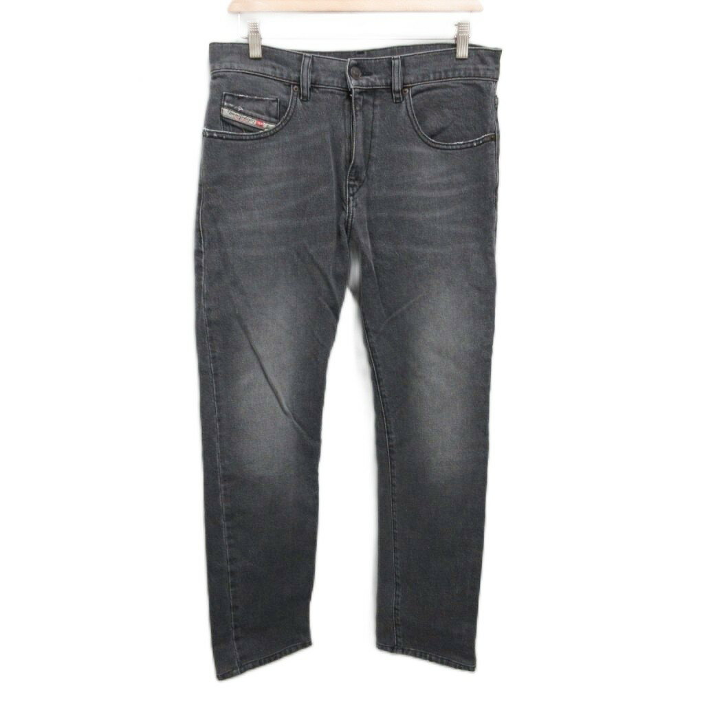 [중고] 디젤 DIESEL 2019 5POCKETS 데님 바지 청바지 A03562 로고 자수 데미지 가공 그레이 W30 남성 [벡터 헌옷] 260305
