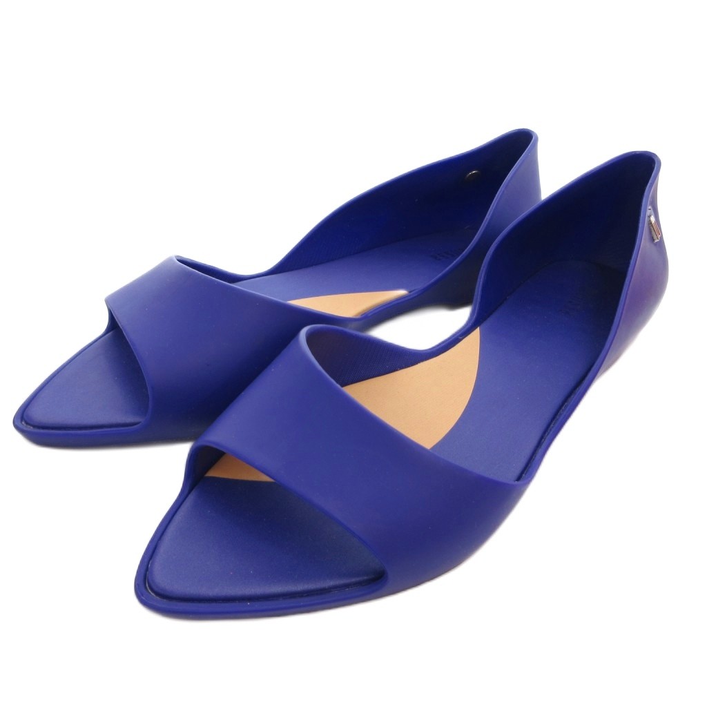 【中古】メリッサ melissa フラットシューズ 23.5 青 ブルー オープントゥ /MG ■GY99 レディース 【ベクトル 古着】 260519