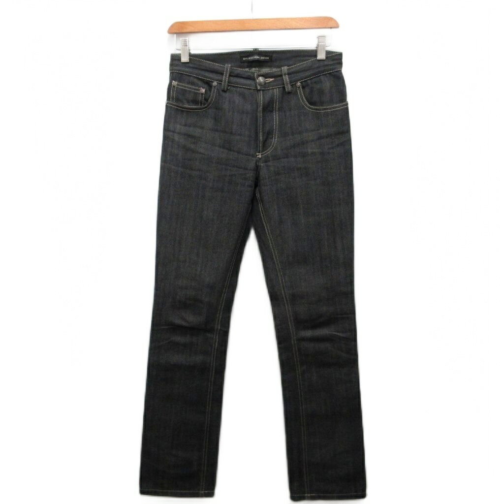 [Used] Balenciaga BALENCIAGA DEINM 2008 Denim Pants Jeans Button Fly Straight Slim 26 Indigo ■IBO100 Men's [Vector Used Clothing] 260703