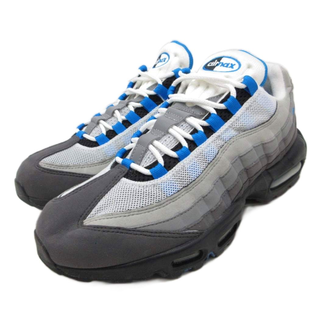 ナイキ NIKE Air Max 95 "Crystal Blue" エアマックス95 スニーカー シューズ ローカット 28cm グレー AT8696-100 メンズ 260712