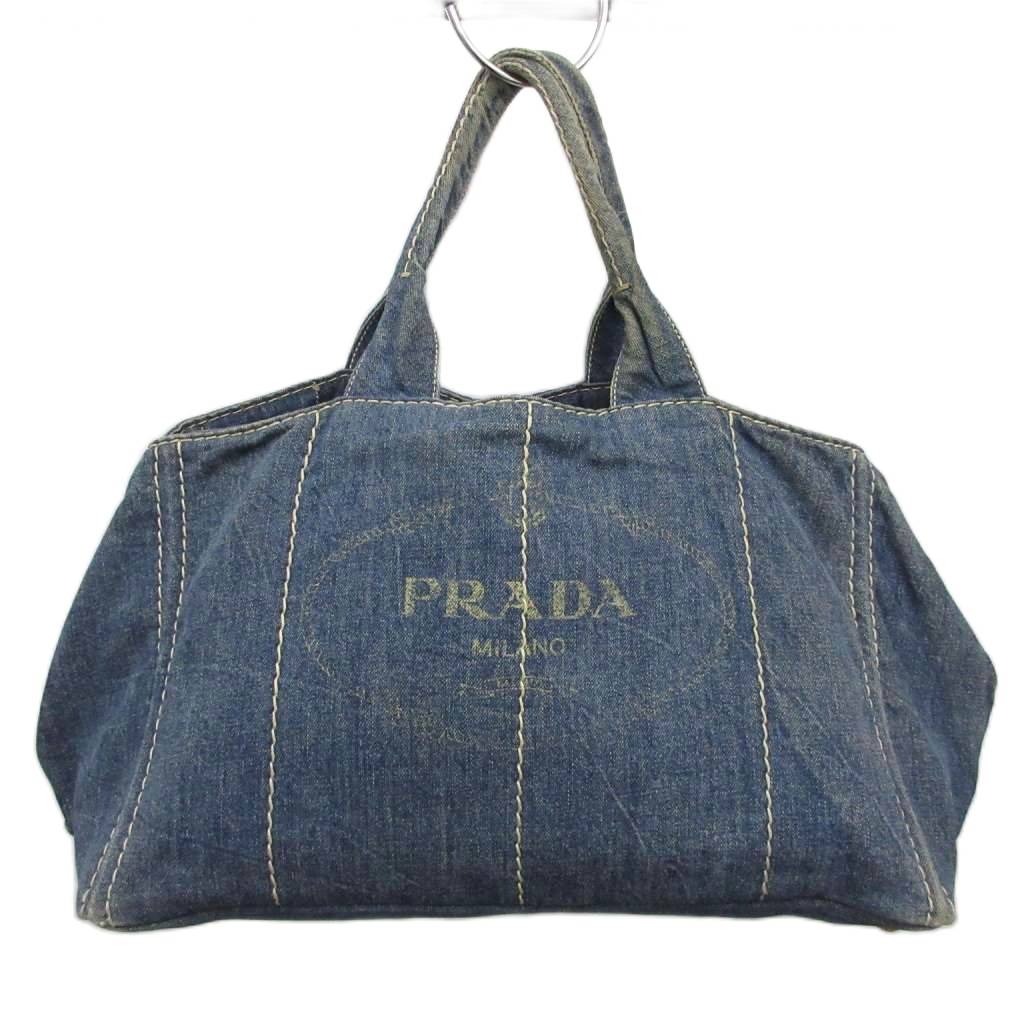 楽天市場】プラダ カナパ バッグ 中古 デニムの通販