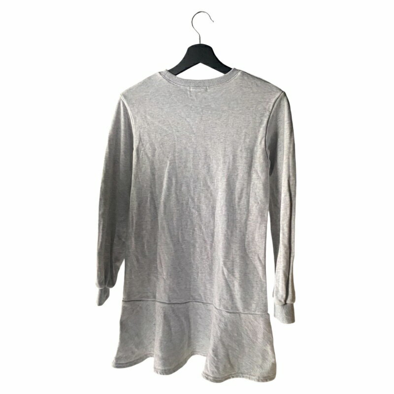 【中古】Darich ダリッチ ロゴ 刺繍 スウェット フリル ミニ ワンピース グレー 灰 Free 1124140473 レディース 【ベクトル 古着】 241022