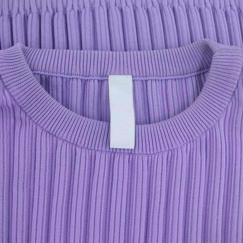 【中古】シーエフシーエル CFCL FLUTEDDRESS2ワンピース ニット 膝丈 長袖 3 ラベンダー /DO ■OS レディース 【ベクトル 古着】 241119