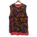 【中古】コムデギャルソンオムプリュス COMME des GARCONS HOMME PLUS 22ss 花の存在 ベスト ニット プルオーバー 花柄 M マル...