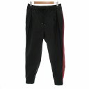 【中古】モンキータイム MONKEY TIME アローズ 美品 RED LINE PE DROPPED JOGGER ジョガーパンツ M ブラック 8314-188-0107 /UO メンズ 【ベクトル 古着】 250704