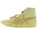 【中古】未使用品 オニツカタイガー Onitsuka Tiger COACH FABRE NIPPON 日本製 ハイカットスニーカー レザー 24cm 黄色 イエロー TH4E9L /SR32 レディース 【ベクトル 古着】 250713