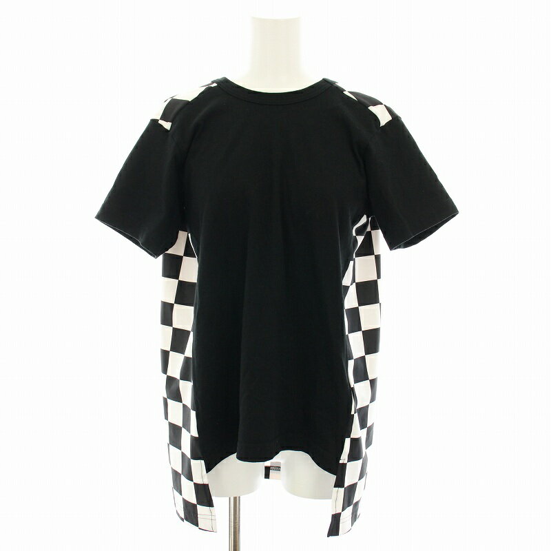美品 コムデギャルソン チェック柄パッチワーク アシメTシャツ (ブラック/S) 楽天市場】チェック柄(ブランドコムデギャルソン)(Tシャツ