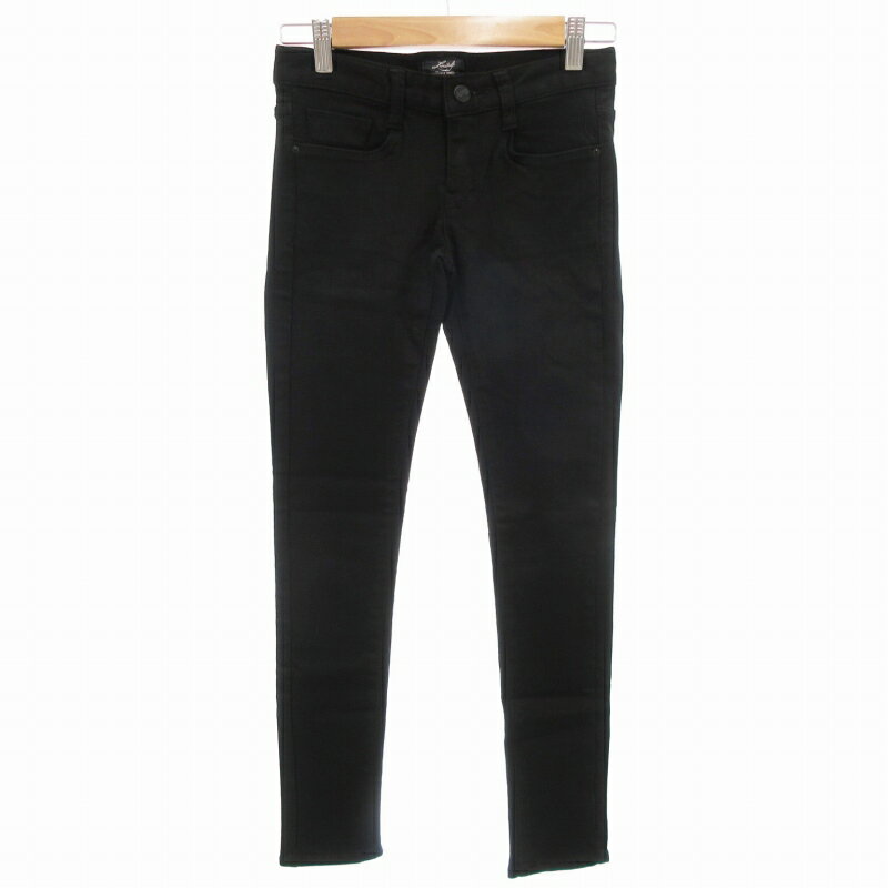 樂天商城 - 【中古】ザ リミテッド THELIMITED スキニーパンツ ジップフライ ストレッチ 25 黒 ブラック /GV レディース 【ベクトル 古着】 250804