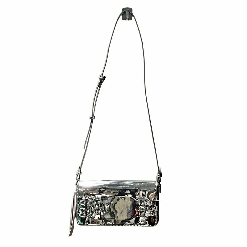 【中古】未使用品 エムエムシックス メゾンマルジェラ MM6 Maison Margiela タグ付き 25SS BRACELET BAG ブレスレット バッグ スモール ショルダーバッグ 銀色 シルバーカラー SB6WG0018 ☆AA★ レディース 【ベクトル 古着】 250924