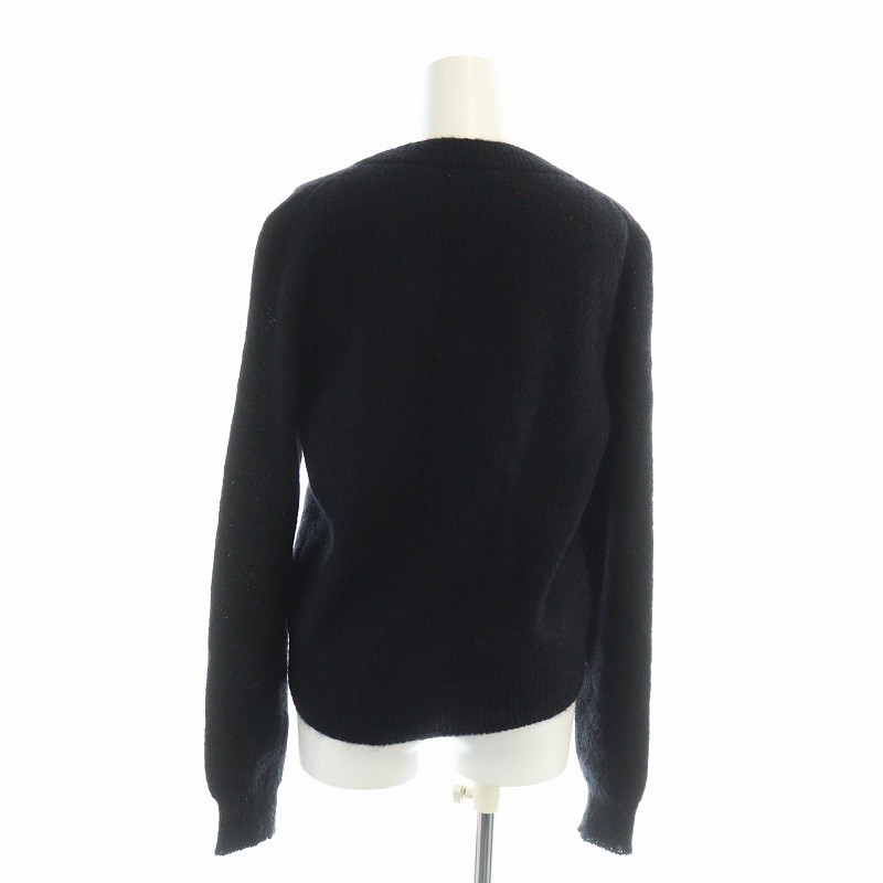 ブランド古着の買取販売ベクトルの【中古】サンローラン パリ SAINT LAURENT PARIS 17AW Slow Kissing ニット セーター 長袖 ロゴ キスマーク S 黒 ブラック YA2LE 6403 ■GY17 /MQ レディース 【ベクトル 古着】 260123｜アングル2