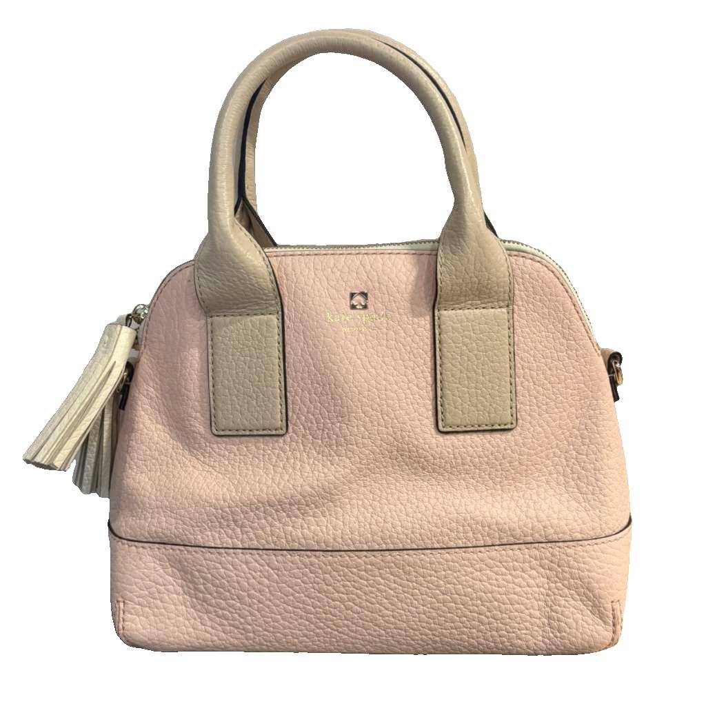 【中古】ケイトスペード KATE SPADE ハンドバッグ ショルダー レザー ピンク 白 ホワイト ■WGA レディース 【ベクトル 古着】 260212