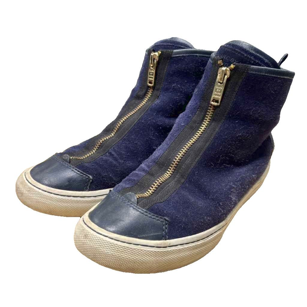 【中古】マークバイマークジェイコブス MARC by MARC JACOBS スニーカー ハイカット 37 紺 ネイビー レディース 【ベクトル 古着】 260303