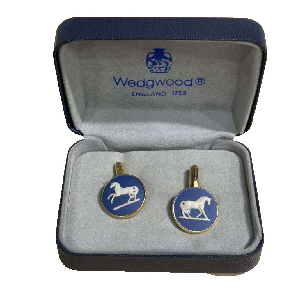 【中古】ウェッジウッド WEDGWOOD カフス ネクタイピン 青 ブルー ■GY99 メンズ レディース 【ベクトル 古着】 260306
