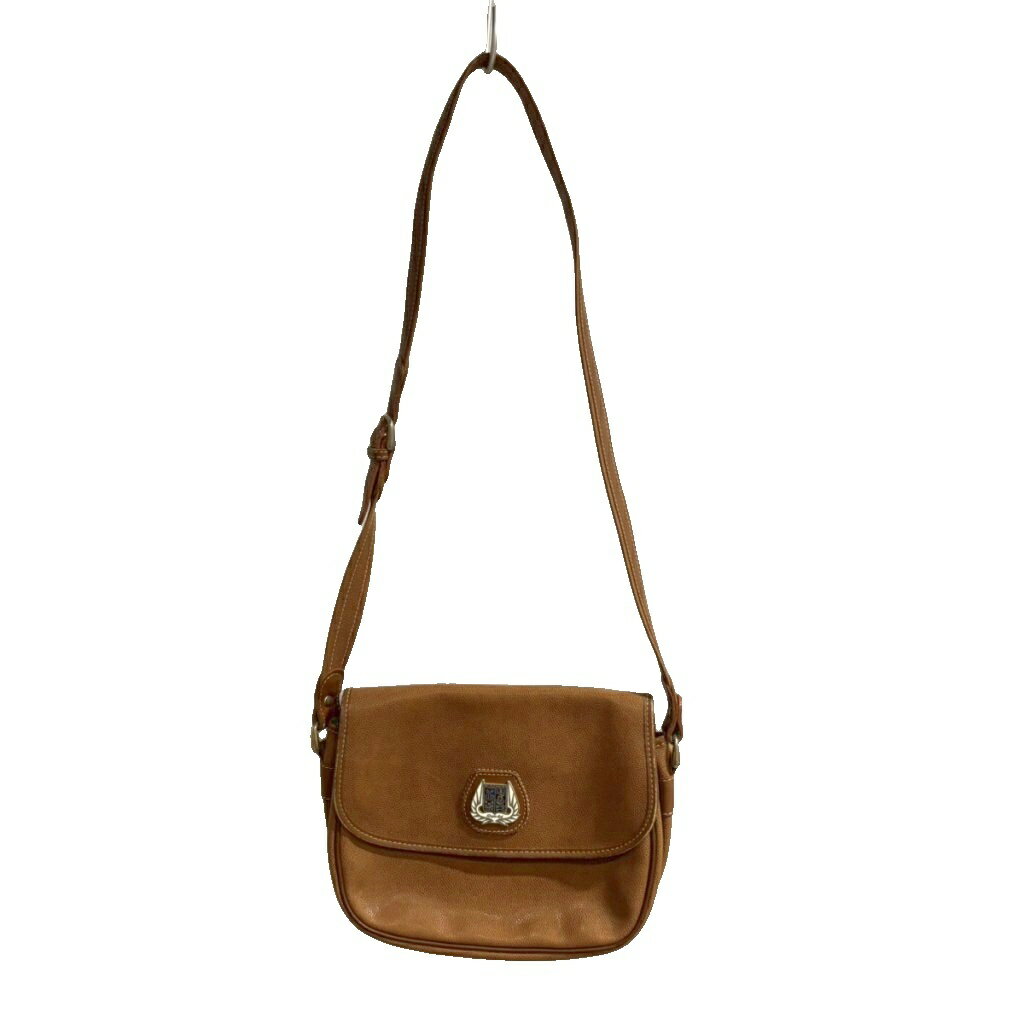 ランセル ショルダーバッグ レザー フラップ 紺 /MI ■GY18 ランセル LANCEL ショルダーバッグ レザー フラップ 紺 /MI □GY18