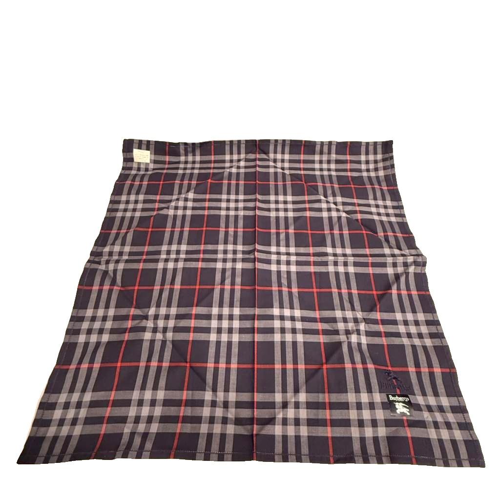 【中古】バーバリーズ Burberrys ハンカチ チェック 紺 ネイビー メンズ ■GY99 メンズ 【ベクトル 古着】 260313