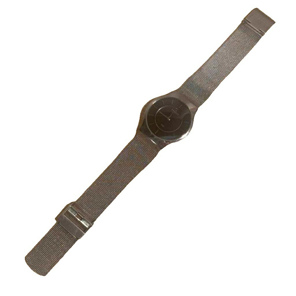 FRANCK MULLER - 【中古】スカーゲン SKAGEN クオーツ 腕時計 ジャンク品 動作未確認 シルバーカラー 黒 ブラック ■GY99 メンズ 【ベクトル 古着】 260405