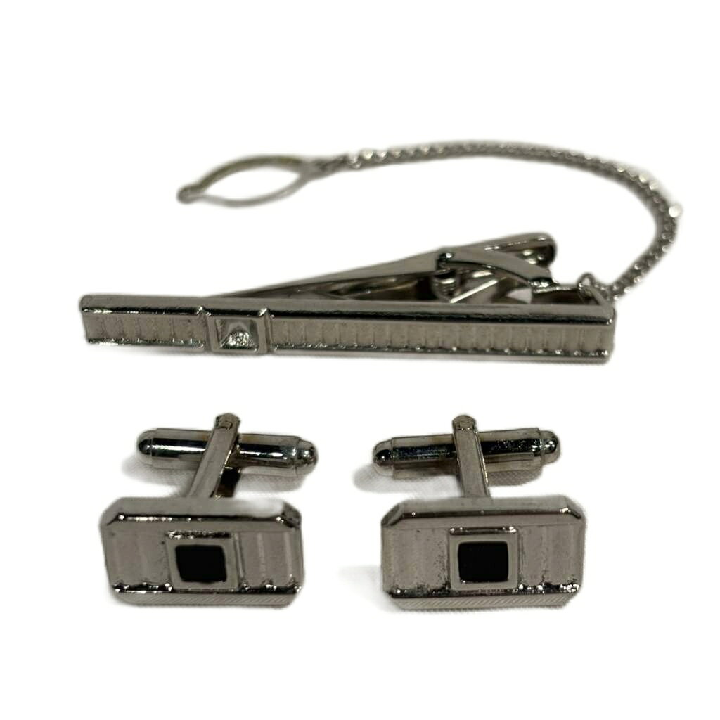 【中古】ワールドコレクション worldcollection カフス ネクタイピン セット シルバーカラー ■GY99 メンズ 【ベクトル 古着】 260411