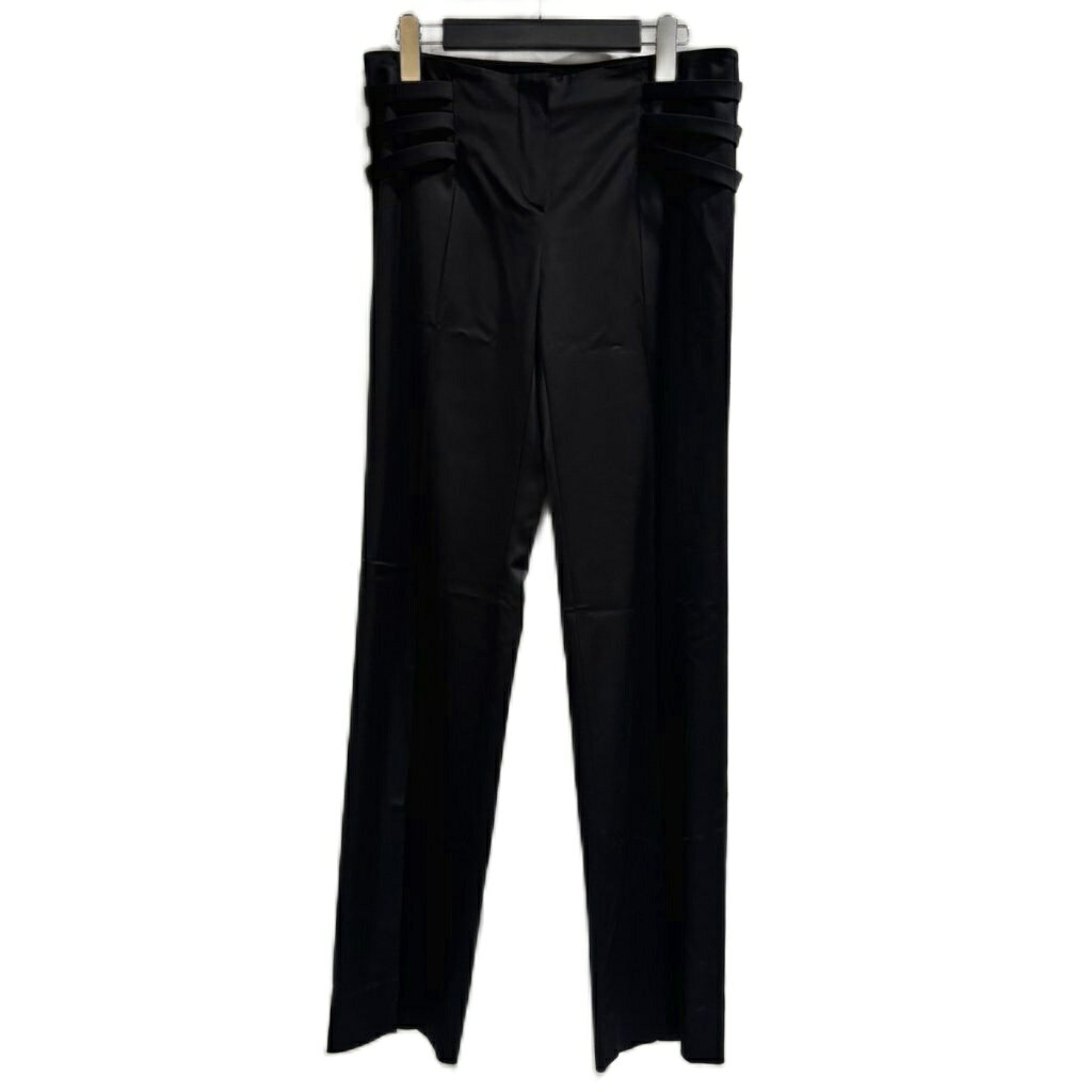 【中古】未使用品 エンポリオアルマーニ EMPORIO ARMANI タグ付き パンツ スラックス イタリア製 黒 ブラック 42 M位 レディース 【ベクトル 古着】 260423