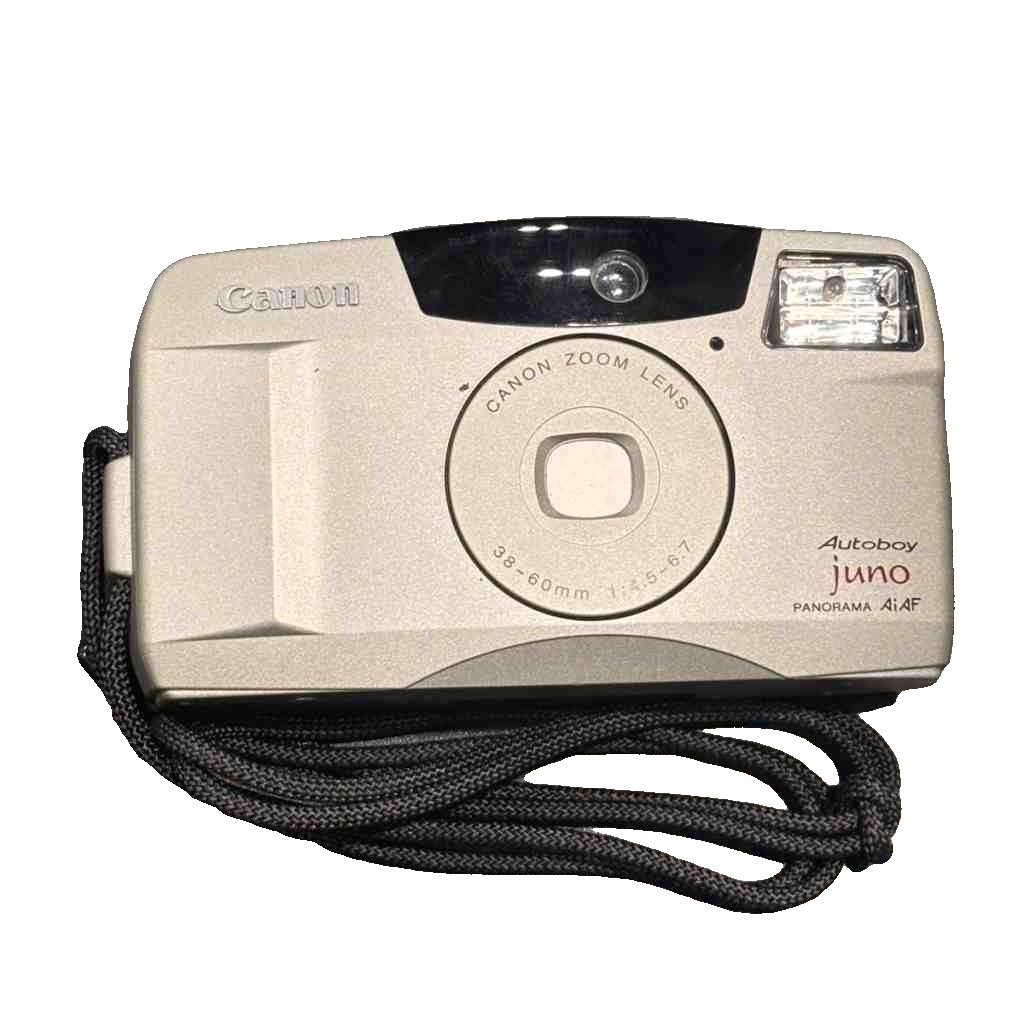 Kyocera - 【中古】キャノン CANON Autoboy JUNO コンパクトフィルムカメラ 36-60mm ジャンク グレー ■GY99 メンズ レディース 【ベクトル 古着】 260512