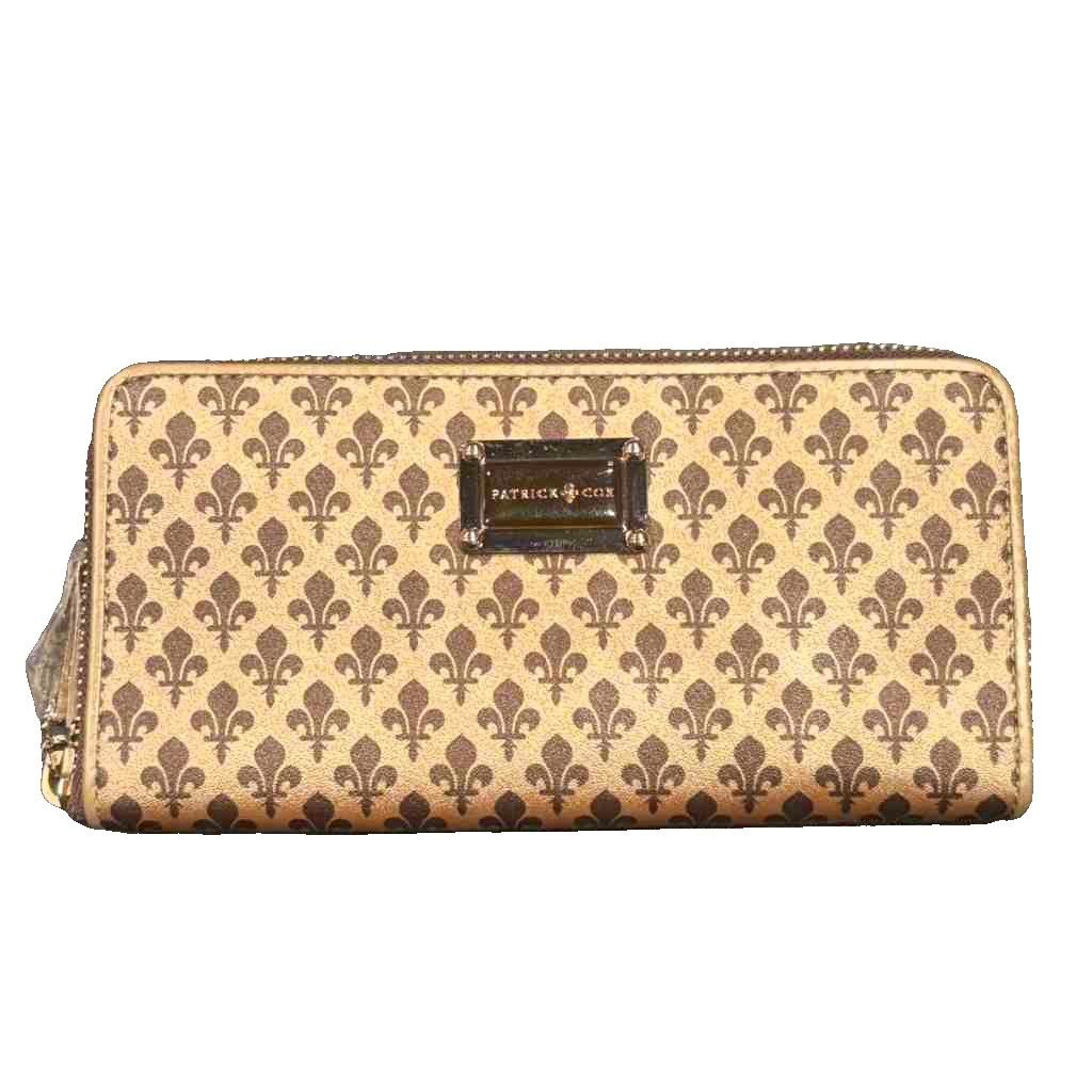 Other - 【中古】パトリック コックス PATRICK COX 長財布 ラウンドジップ 総柄 ベージュ ■GY99 レディース 【ベクトル 古着】 260428