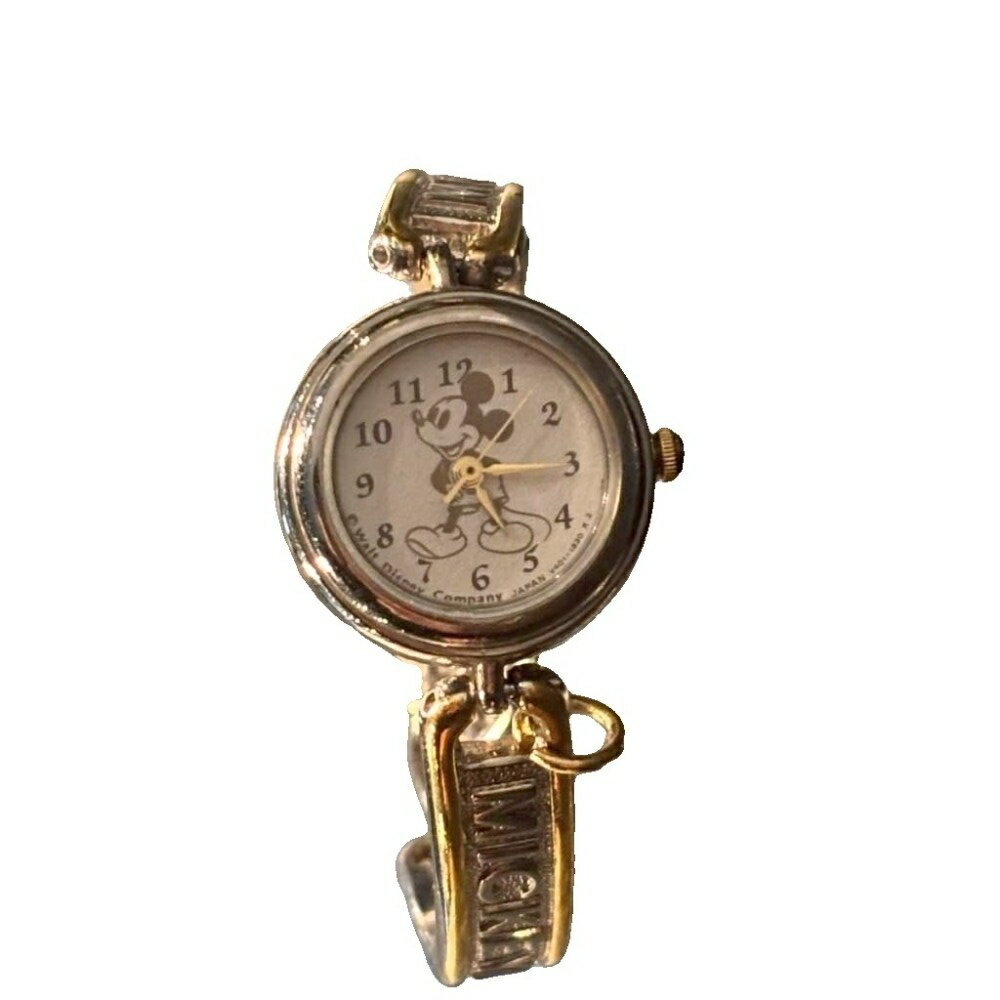 【中古】セイコー SEIKO アルバ ALBA クオーツ 腕時計 バングルウォッチ ミッキーマウス ジャンク シルバーカラー レディース 【ベクトル 古着】 260512