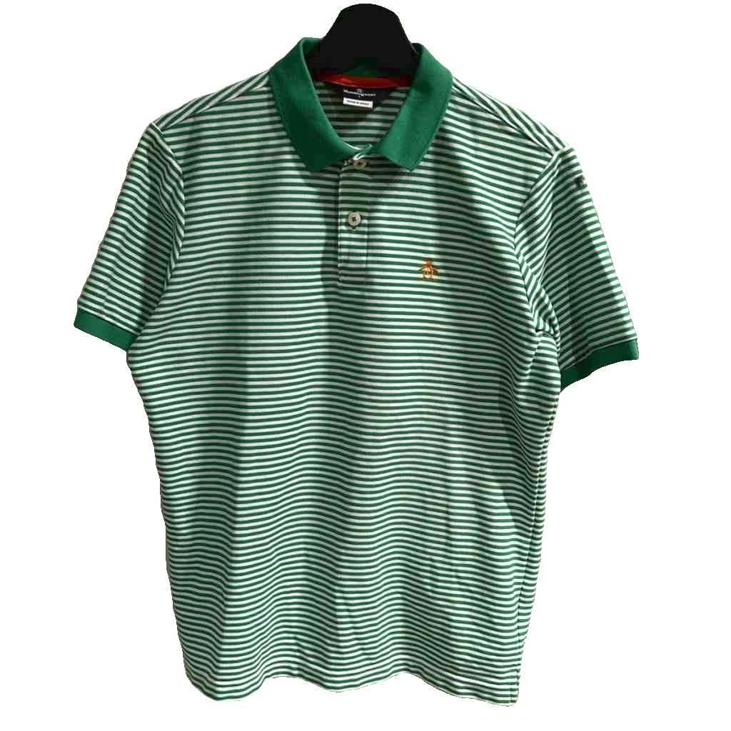 【中古】マンシングウェア MUNSINGWEAR ゴルフウェア ポロシャツ ボーダー柄 L 緑 グリーン 白 ホワイト メンズ 【ベクトル 古着】 260703ブランドマンシングウェア MUNSINGWEAR表記サイズL実寸サイズ肩幅：約41cm　身幅：約50cm　着丈：約68cm　袖丈：約20cm　　素材綿、ポリエステル色緑 グリーン 白 ホワイト 状態・左袖付け根あたりに汚れあり その他に目立ったダメージはなく、問題なくご使用いただける商品です。 ※あくまでも中古品ですので掲載写真や記載内容をご確認いただき、ご理解の上ご購入ください。商品のお問い合わせの回答を休止しております。＊各商品ページの商品詳細等をご確認の上ご購入ください。【中古】マンシングウェア MUNSINGWEAR ゴルフウェア ポロシャツ ボーダー柄 L 緑 グリーン 白 ホワイト メンズ 【ベクトル 古着】 260703状態ランク　”AB”詳細については、下記および「状態ランクについて」ページをご覧ください。未使用・新品の商品ほぼ新品同様の商品使用感が少なく、かなり状態の良い商品使用感はあるが、傷や汚れの少ない商品使用感の他、傷や汚れが見られる商品かなり大きな傷みがある難あり商品※S〜CランクはUSED品となりますので、使用感をご理解の上でご入札下さい。状態ランクについてinformationブランドマンシングウェア MUNSINGWEAR表記サイズL実寸サイズ肩幅：約41cm　身幅：約50cm　着丈：約68cm　袖丈：約20cm　　素材綿、ポリエステル色緑 グリーン 白 ホワイト 状態・左袖付け根あたりに汚れあり その他に目立ったダメージはなく、問題なくご使用いただける商品です。 ※あくまでも中古品ですので掲載写真や記載内容をご確認いただき、ご理解の上ご購入ください。商品のお問い合わせの回答を休止しております。＊各商品ページの商品詳細等をご確認の上ご購入ください。本商品は一点物です他サイトや店舗にて販売している商品です。多少のお時間差にて欠品になることもございます。予めご了承頂ますようお願い致します。ベクトル・サイズガイドはこちらこの商品と同じブランドの商品を見る