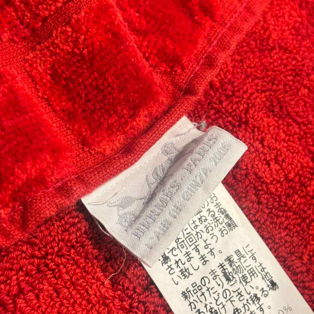 【中古】エルメス HERMES 美品 フェイスタオル コットン 赤 レッド レディース 【ベクトル 古着】 260722 auc-vector-21133385 ブランド古着の買取販売ベクトル サンプル画像3