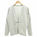 【中古】B&Y ユナイテッドアローズ BEAUTY&YOUTH ビューティー&ユース スーパークール1ボタンスムースカーディガン 接触冷感 長袖 M グレー 1...