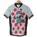 【中古】パール イズミ PEARL IZUMI スバル360 コラボ 美品 サイクルジャージ ウェア 半袖 ジップアップ プリント サイドメッシュ M グレー X メンズ 【ベクトル 古着】 241122