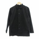 【中古】ユニクロ UNIQLO +J 21SS スーピマコットンオーバーサイズシャツ 長袖 L 黒 ブラック /JS レディース 【ベクトル 古着】 241130(4)