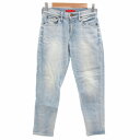 【中古】レッドカード RED CARD アンクルデニムパンツ ジーンズ スキニー ジップフライ ストレッチ 24 XS ライトインディゴブルー /GV レディー...