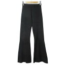 【中古】シーエフシーエル CFCL PORTRAIT VELVET TIGHT FLARE PANTS ブーツカット パンツ リブニット センタークリース 黒 ブラック 1 S相当 X レディース 【ベクトル 古着】 250324(4)