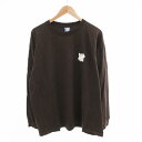 【中古】アンディフィーテッド UNDEFEATED Tシャツ カットソー ロゴ プリント 長袖 L 茶 ブラウン /HO□ 0411 メンズ 【ベクトル 古着】 250411(4)