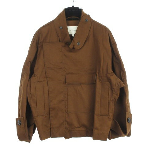 【中古】エーエフアガー AF AGGER 良品 Water Resistant Jacket ジャケット コットン 茶 ブラウン 1 レディース 【ベクトル 古着】 250412
