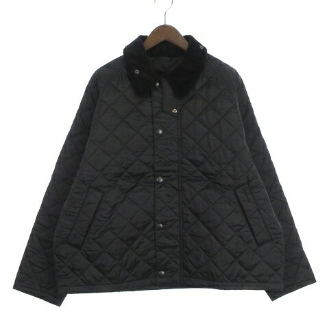 【中古】バブアー Barbour 美品 24AW トランスポート TRANSPORT キルティング ブルゾン ジャケット 242MQU1796 黒 ブラック 40 メンズ 【ベクトル 古着】 250412